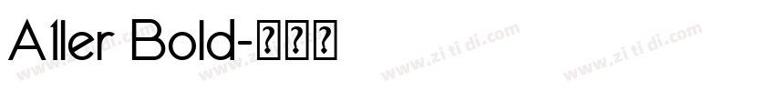 A1ler Bold字体转换